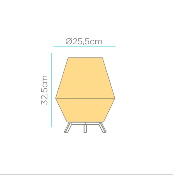Lámpara de sobremesa decorativa LED SISINE 30, de fibras naturales para interior, E27 (no incl.)