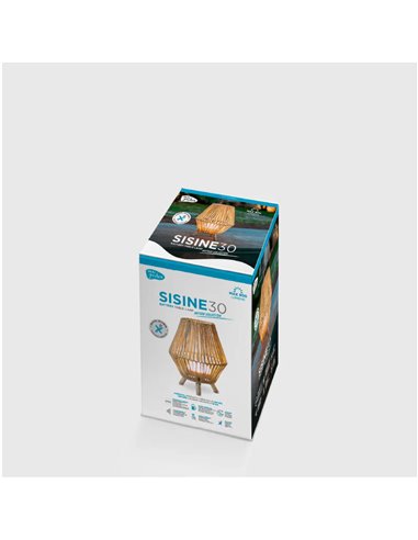 Candeeiro de mesa decorativo LED SISINE 30, em fibras naturais para uso interior, E27 (não incluído)