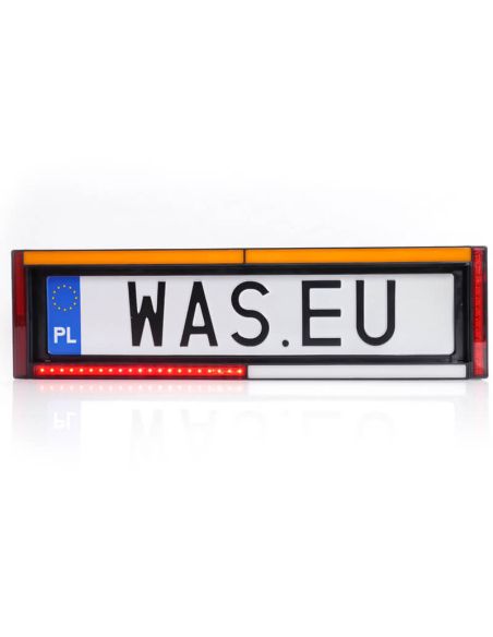 Luz traseira de LED para placa W253 7 funções com luz de placa 12V 24V S1D, F1, AR, R1D, 2aD, L, IA Was 2107 L OTR