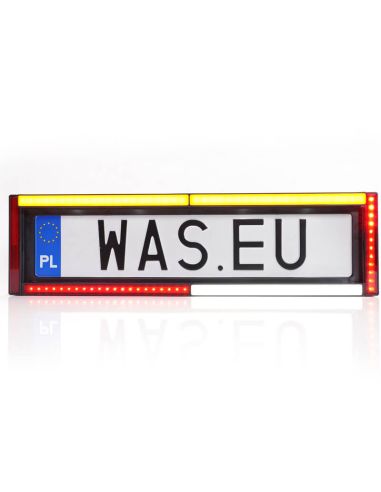 Luz traseira de LED para placa W253 7 funções com luz de placa 12V 24V S1D, F1, AR, R1D, 2aD, L, IA Was 2107 L OTR