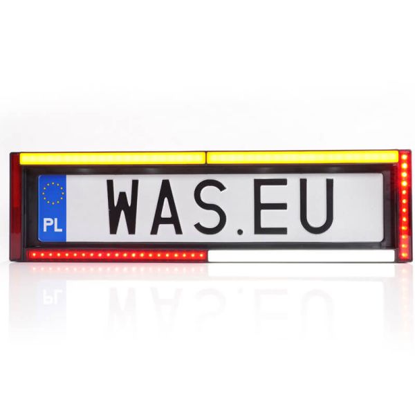 Luz traseira de LED para placa W253 7 funções com luz de placa 12V 24V S1D, F1, AR, R1D, 2aD, L, IA Was 2107 L OTR