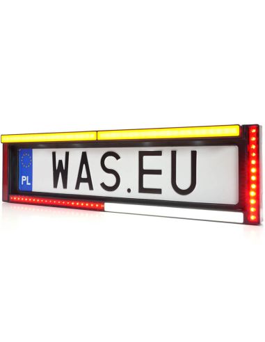 Luz traseira de LED para placa W253 7 funções com luz de placa 12V 24V S1D, F1, AR, R1D, 2aD, L, IA Was 2107 L OTR