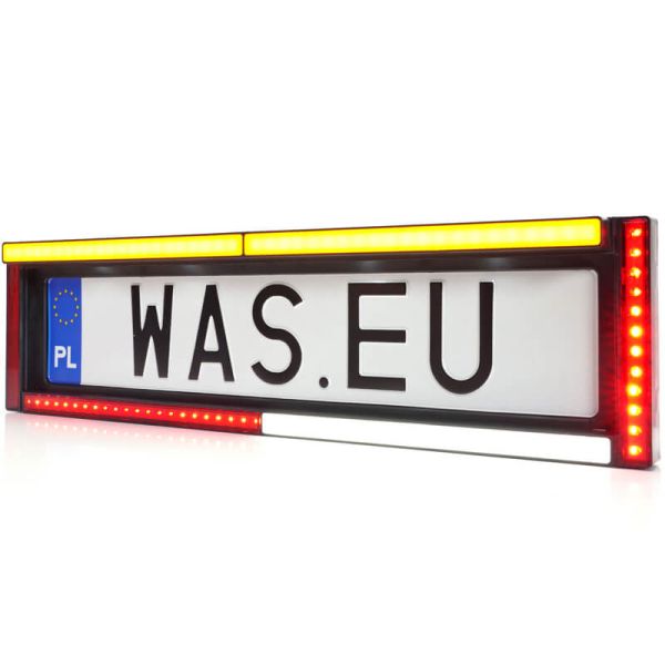 Luz traseira de LED para placa W253 7 funções com luz de placa 12V 24V S1D, F1, AR, R1D, 2aD, L, IA Was 2107 L OTR