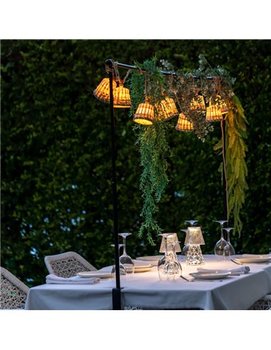 Estrutura de mesa decorativa extensível GARLAND LIFT para guirlandas, para uso interno e externo