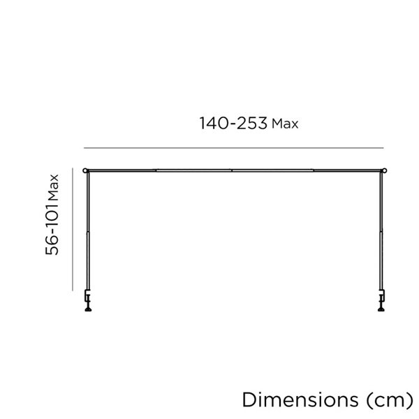 Estrutura de mesa decorativa extensível GARLAND LIFT para guirlandas, para uso interno e externo