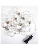 Guirnalda LED de luces exterior STELLA con carga solar y batería recargable, 10 bombillas