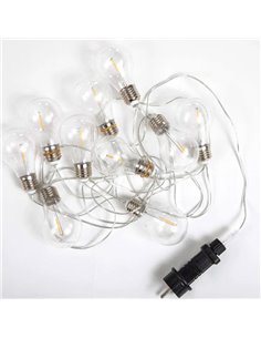 Guirnalda LED de luces exterior STELLA con carga solar y batería recargable, 10 bombillas