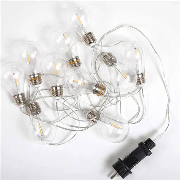 Guirnalda LED de luces exterior STELLA con carga solar y batería recargable, 10 bombillas