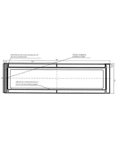 Medidas Trasera Piloto Trasero LED matricula W253 7 Funciones  dinámico 12V 24V S1D, F1, AR, R1D, 2aD, L , IA Was 2108 DD