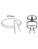 Downlight LED empotrable FUEVA 5, negro IP20, 2,7W, 330Lm, 4000K, Ø8.6cm corte 7,5cm