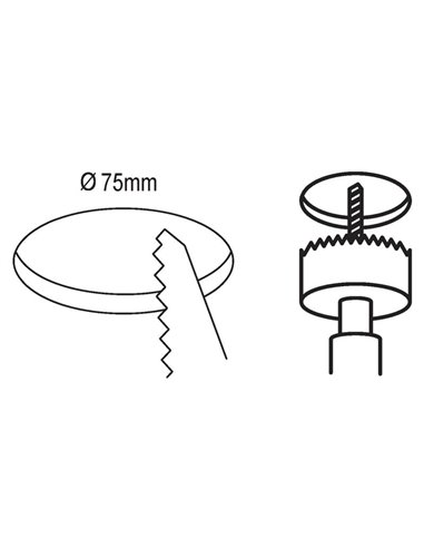 Downlight LED empotrable FUEVA 5, negro IP20, 2,7W, 330Lm, 4000K, Ø8.6cm corte 7,5cm