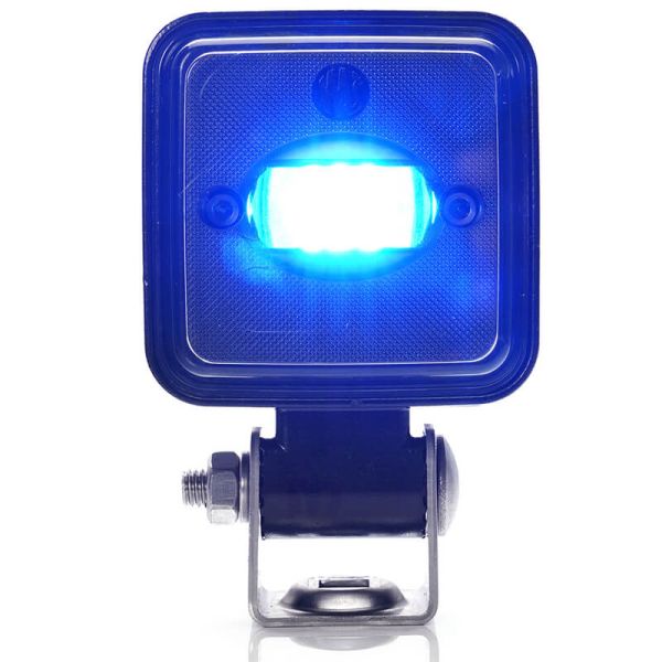 Faro LED de seguridad Azul haz Lineal W267 para Maquinaria IP6K9K 12V–70V Was