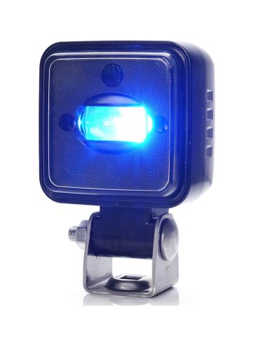 Faro LED de seguridad Azul haz Lineal W267 para Maquinaria IP6K9K 12V–70V Was