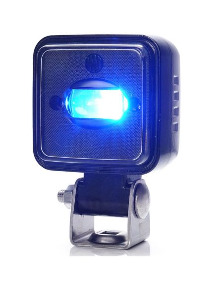 Faro LED de seguridad Azul haz Lineal W267 para Maquinaria IP6K9K 12V–70V Was
