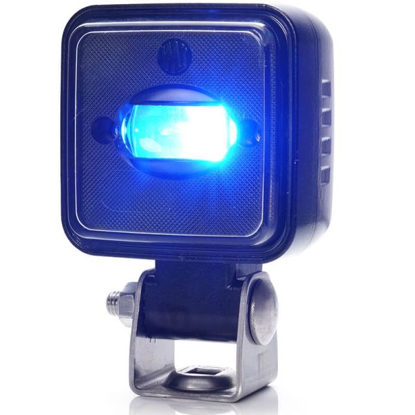 Faro LED de seguridad Azul haz Lineal W267 para Maquinaria IP6K9K 12V–70V Was