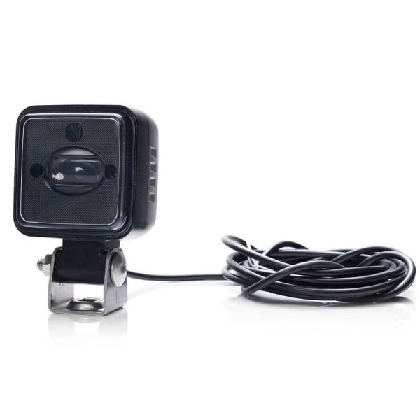 Faro LED de seguridad Azul haz Lineal W267 para Maquinaria IP6K9K 12V–70V Was