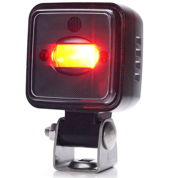 Farol de segurança linear LED vermelho W267 para máquinas IP6K9K 12V–70V