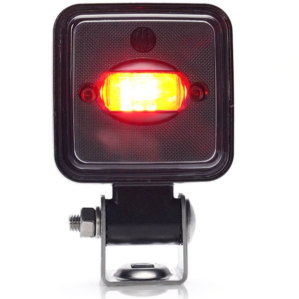 Farol de segurança linear LED vermelho W267 para máquinas IP6K9K 12V–70V