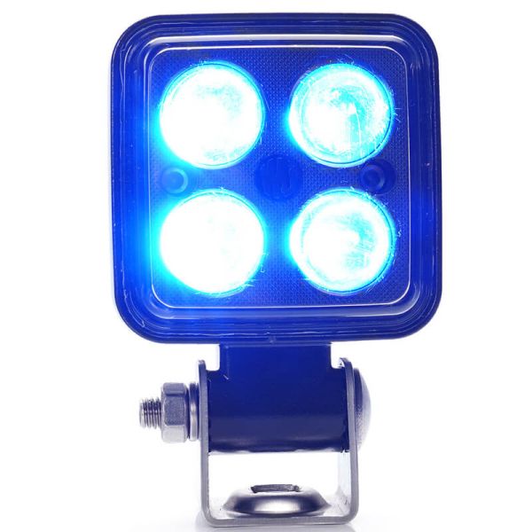 Projecteur de sécurité LED bleu W267 pour machines industrielles IP6K9K 12 V–70 V WAS
