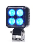 Holofote de segurança LED azul W267 para máquinas industriais IP6K9K 12V–70V WAS