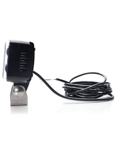 Foco LED de Seguridad W267 Rojo 12V-70V IP6K9K con óptica focalizada | 2,5 m cable Was Encendido