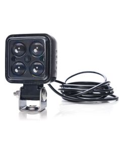 Foco LED de Seguridad W267 Rojo 12V-70V IP6K9K con óptica focalizada | 2,5 m cable Was 2