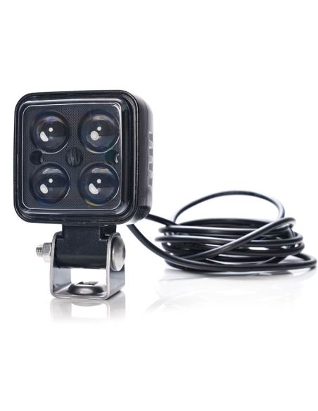 W267 Luz de segurança LED vermelha 12V-70V IP6K9K com óptica focada | Cabo de 2,5 m