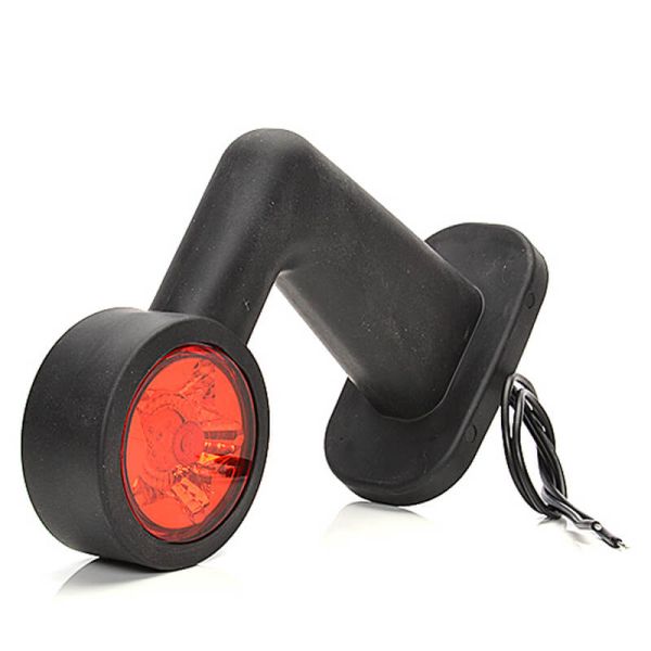 Klaxon LED STAR L court 12 V-24 V lumière rouge et blanche CEM R10 IP66/IP68 R10, A et R