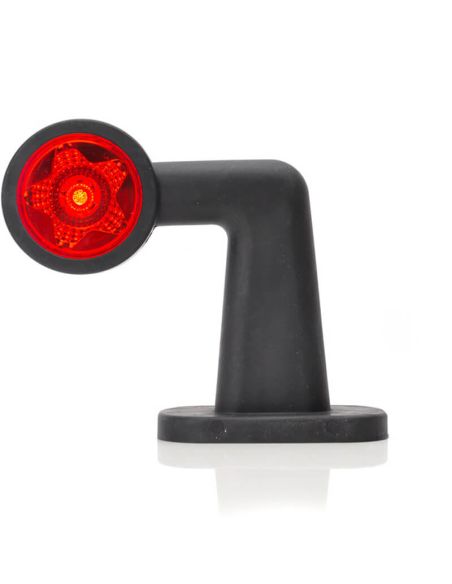 Cuerno LED STAR en L Corto 12V-24V Luz Roja y Blanca EMC R10 IP66/IP68 R10, A y R Was