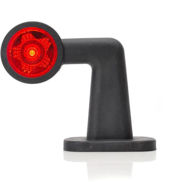 Klaxon LED STAR L court 12 V-24 V lumière rouge et blanche EMC R10 IP66/IP68 R10, A et R Was