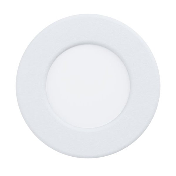 Downlight LED empotrable blanco FUEVA 6, CCT (2700K-4000K-6500K), 3,7W 450Lm, Ø88mm, IP20