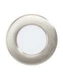 Downlight LED empotrable níquel mate FUEVA 6, CCT (2700K-4000K-6500K), 3,7W 450Lm, Ø88mm, IP20