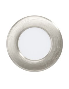 Downlight LED empotrable níquel mate FUEVA 6, CCT (2700K-4000K-6500K), 3,7W 450Lm, Ø88mm, IP20