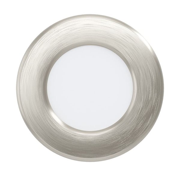 Downlight LED empotrable níquel mate FUEVA 6, CCT (2700K-4000K-6500K), 3,7W 450Lm, Ø88mm, IP20