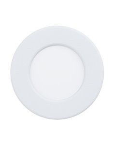 Spot LED encastré blanc FUEVA 6 IP44, CCT (2700K-4000K-6500K), 3,7W 450Lm, Ø88mm