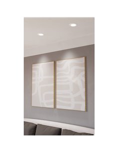 Downlight empotrable LED Ø119 blanco FUEVA 6, CCT (2700K-4000K-6500K), 6,3W 720Lm, IP20 2