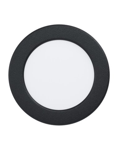 Downlight empotrable LED Ø119 negro FUEVA 6, CCT (2700K-4000K-6500K), 6,3W 720Lm, IP20