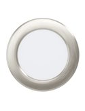 Downlight empotrable LED Ø119 niquel mate FUEVA 6, CCT (2700K-4000K-6500K), 6,3W 720Lm, IP20