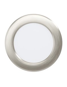 Downlight empotrable LED Ø119 niquel mate FUEVA 6, CCT (2700K-4000K-6500K), 6,3W 720Lm, IP20