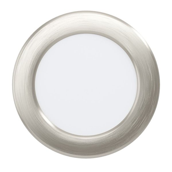 Downlight empotrable LED Ø119 niquel mate FUEVA 6, CCT (2700K-4000K-6500K), 6,3W 720Lm, IP20