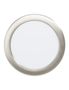 Downlight empotrable LED Ø168mm níquel mate FUEVA 6, CCT (2700K-4000K-6500K), 10,5W 1200Lm, IP20