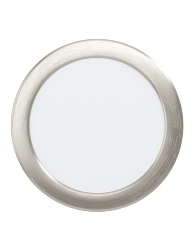 Downlight empotrable LED Ø168mm níquel mate FUEVA 6, CCT (2700K-4000K-6500K), 10,5W 1200Lm, IP20