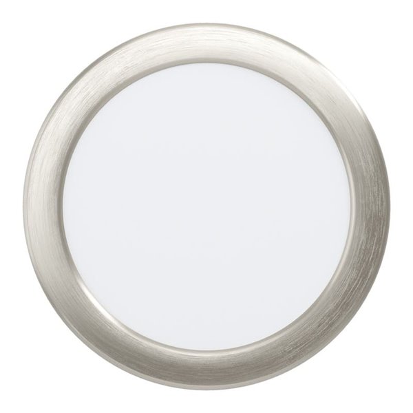 Downlight empotrable LED Ø168mm níquel mate FUEVA 6, CCT (2700K-4000K-6500K), 10,5W 1200Lm, IP20