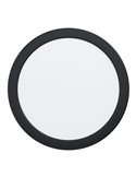 Downlight LED empotrable Ø216mm negro FUEVA 6, CCT (2700K-4000K-6500K), 18,5W 2100Lm, IP20