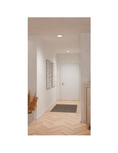 Downlight LED empotrable Ø216mm níquel mate FUEVA 6, CCT (2700K-4000K-6500K), 18,5W 2100Lm, IP20 2