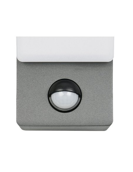 Aplique LED potente BEJA sensor de movimiento, 12,5W 1650lm, 4000K IP44 Antracita