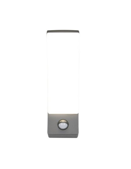 Aplique LED potente BEJA sensor de movimiento, 12,5W 1650lm, 4000K IP44 Antracita