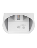 Aplique de pared sin cables para exterior GENIE redondeado sensor de movimiento, batería recargable USB IP44
