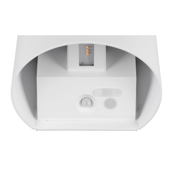 Applique murale d'extérieur ronde sans fil GENIE avec détecteur de mouvement, batterie rechargeable USB IP44