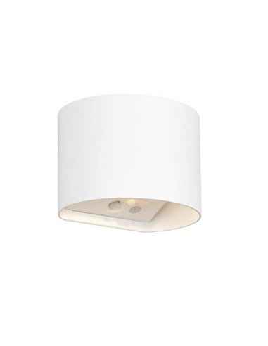 Aplique de pared sin cables para exterior GENIE redondeado sensor de movimiento, batería recargable USB IP44